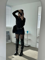 [ KR0335 ] Bite me mid waist skort