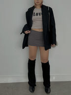 [ KR0335 ] Bite me mid waist skort