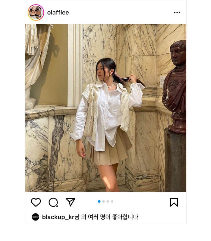 [ Pre-order ] Chaining Oversize Oxford Shirt