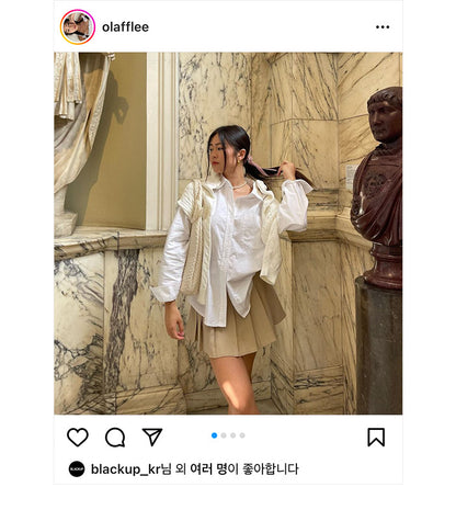[ Pre-order ] Chaining Oversize Oxford Shirt