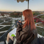 [ KR0367 ]  70s vintage leather jacket