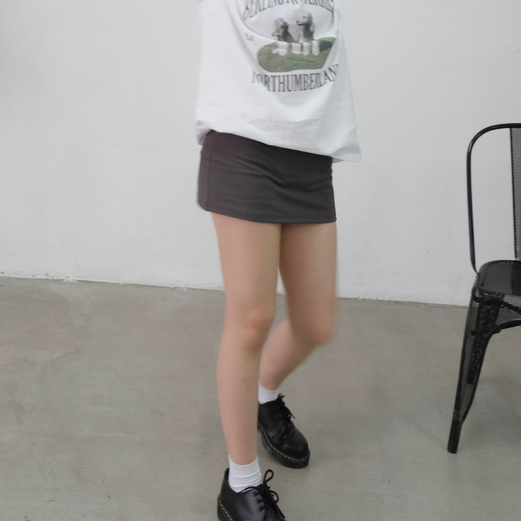 [ KR0335 ] Bite me mid waist skort