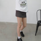 [ KR0335 ] Bite me mid waist skort