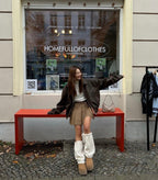 [ KR0367 ]  70s vintage leather jacket