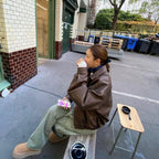 [ KR0367 ]  70s vintage leather jacket